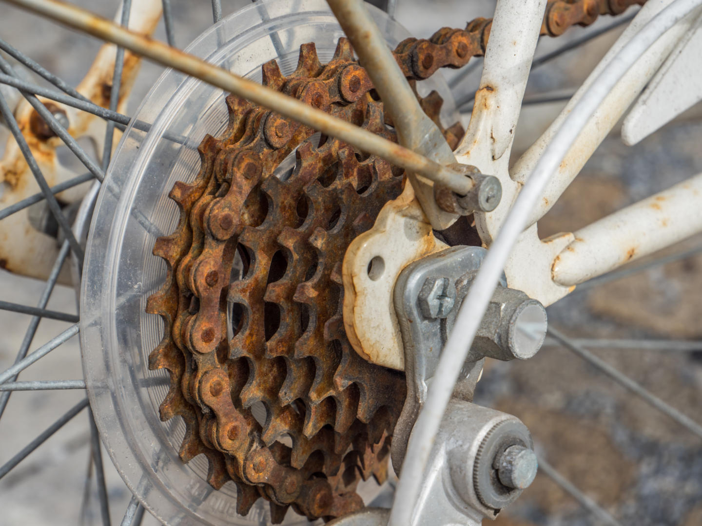 Rusty old cassette Rusty old cassette