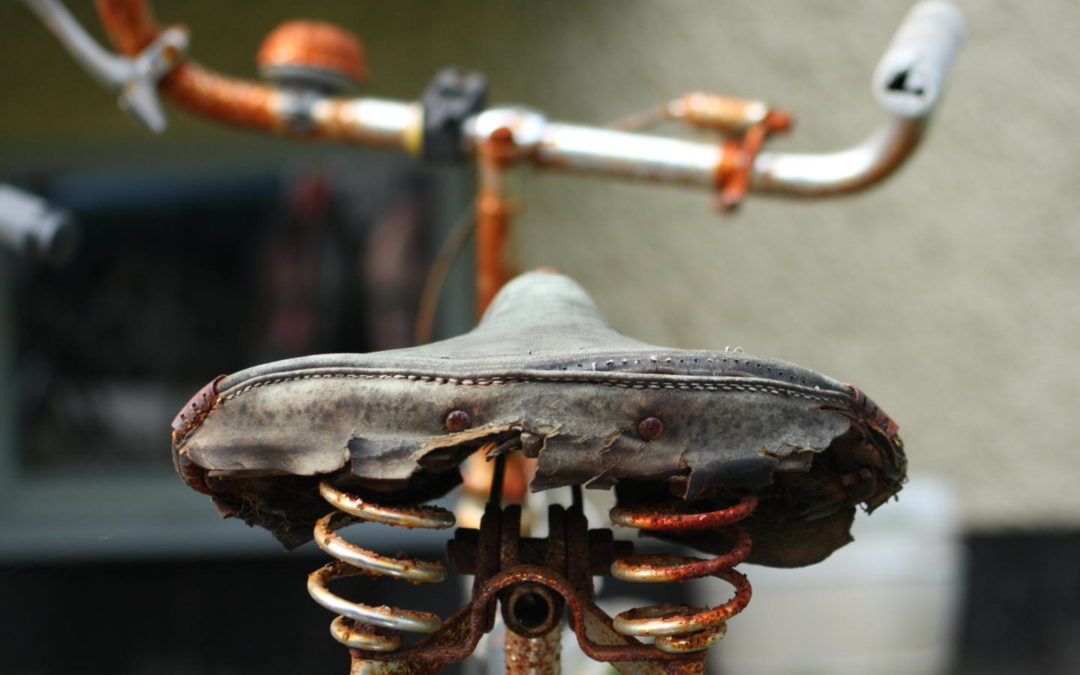 Rusty old bike seat Rusty old bike seat